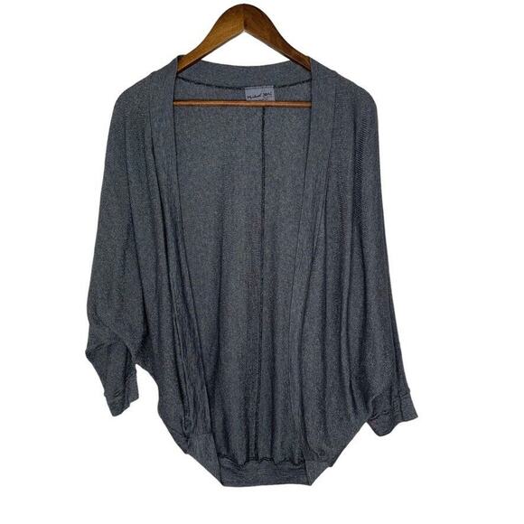 Michael Stars Gray Silver Open Front Cardigan Sweater One Size Women's - Picture 1 of 5